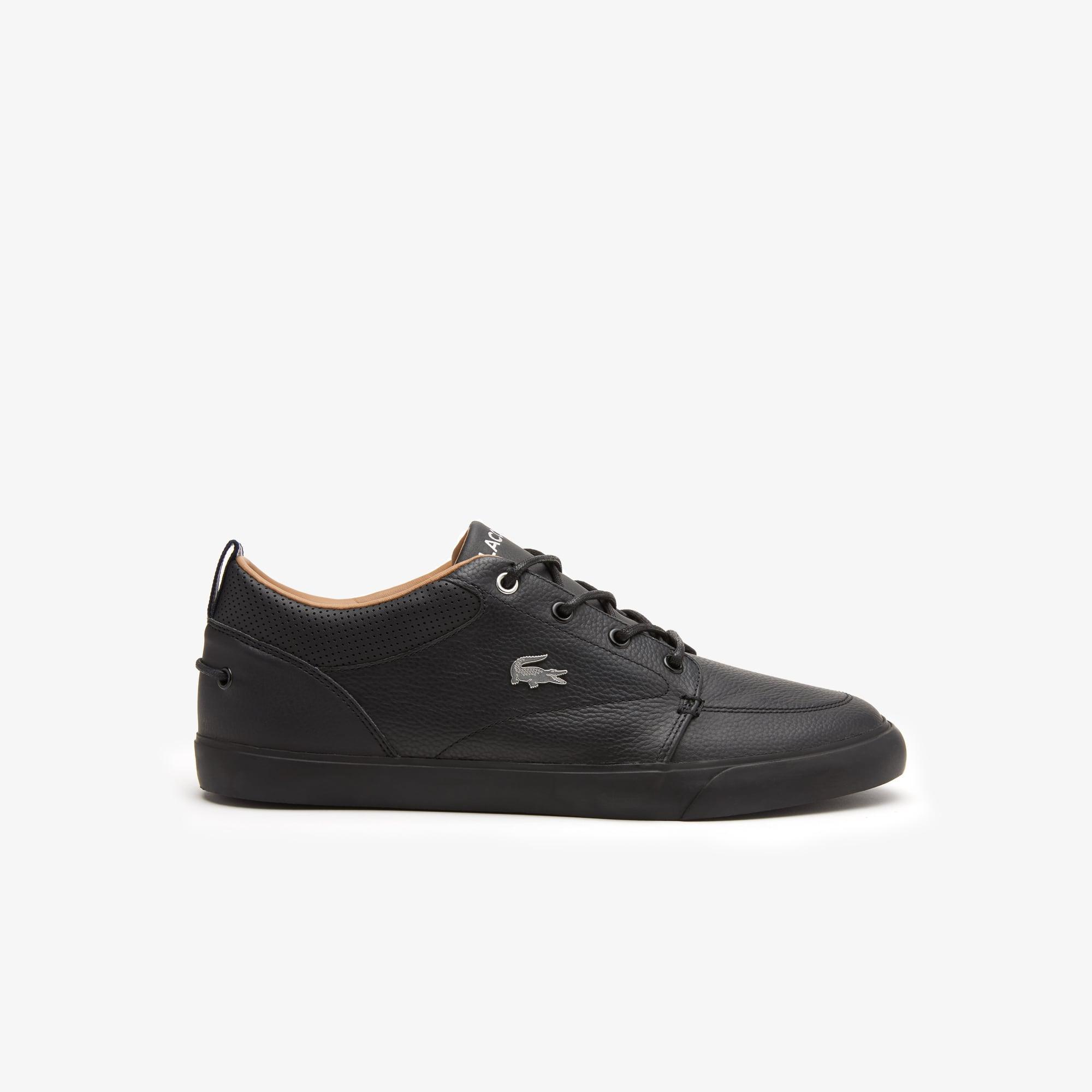 Men's Bayliss Leather Perforated Collar Sneakers Product Image
