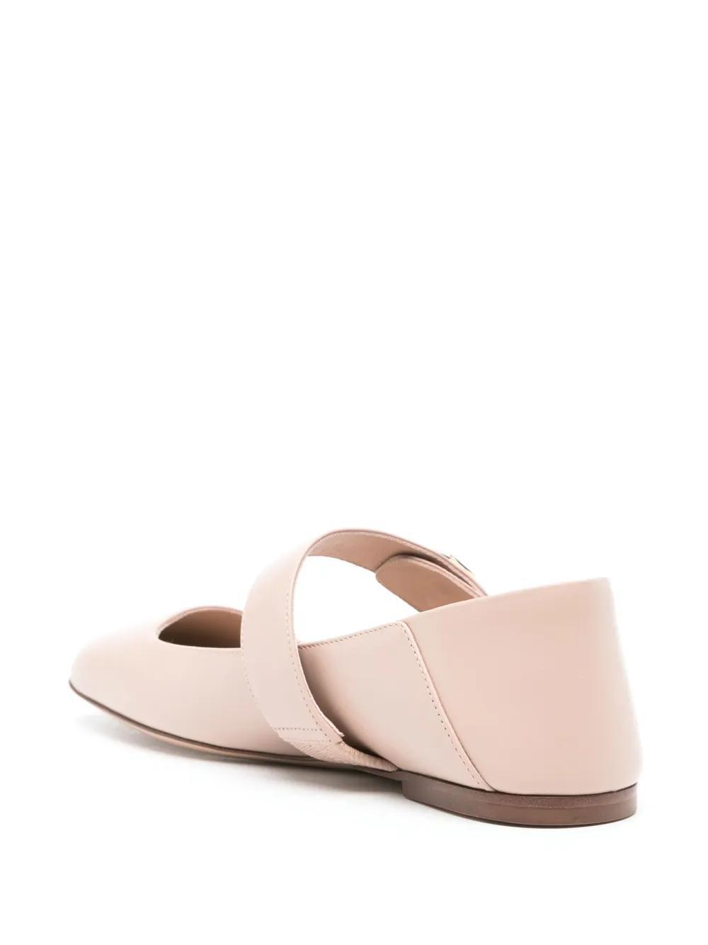 VLogo Signature leather ballerina shoes Product Image