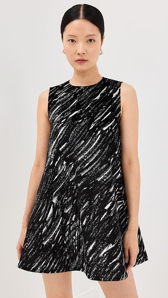 Marni Flocked Denim Flared Dress | Shopbop Product Image