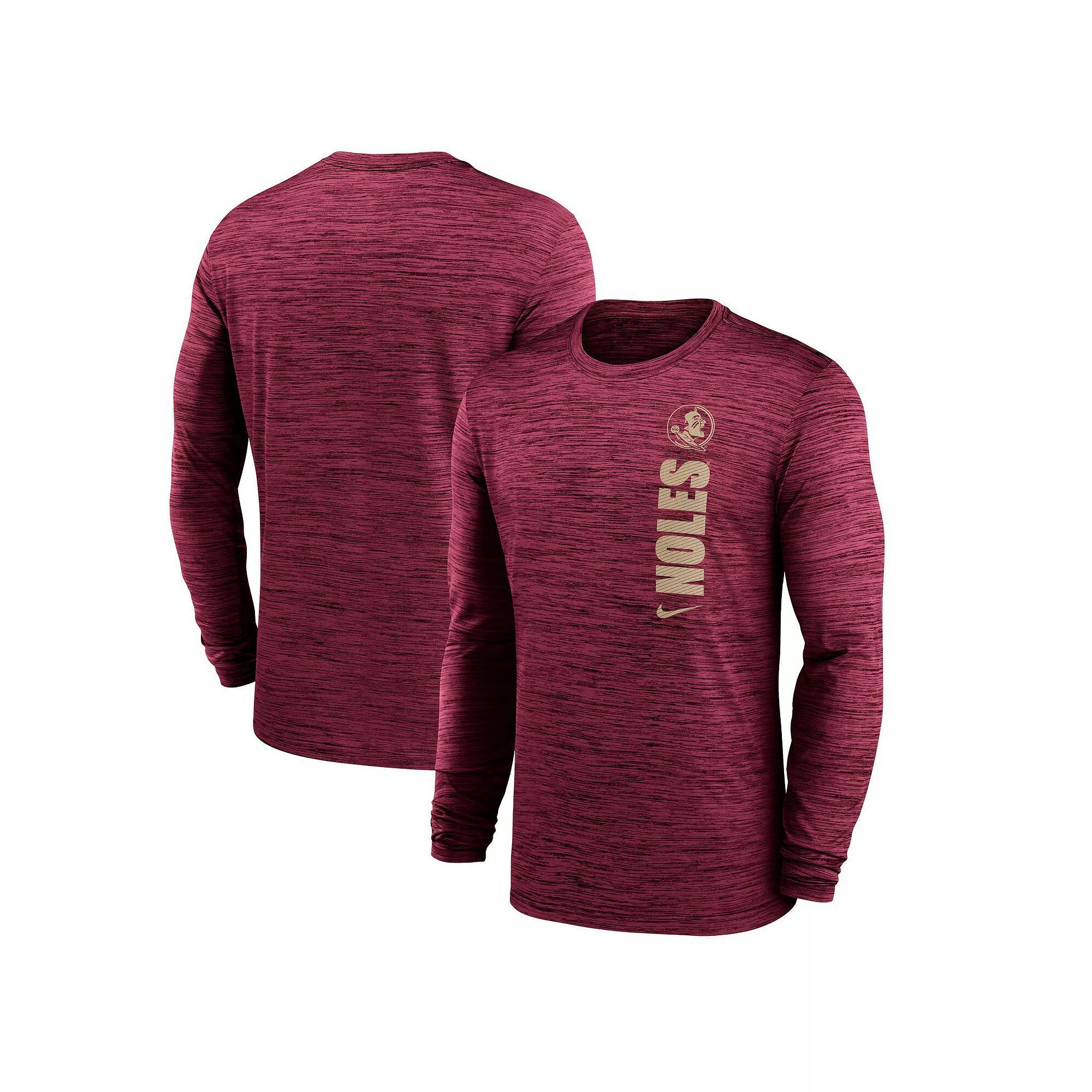 Men's Nike Navy West Virginia Mountaineers 2024 Sideline Velocity Performance Long Sleeve T-Shirt, Size: XL, Blue Product Image