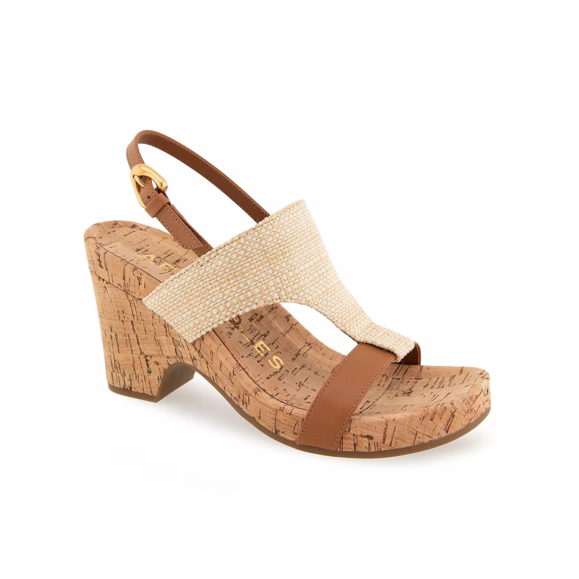Aerosoles Mackenzie Womens Slingback Wedge Sandals Product Image
