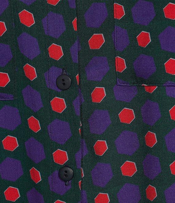 COREY LYNN CALTER Belmont Crepe Dotted Geo Print Relaxed Coordinating Pant Product Image