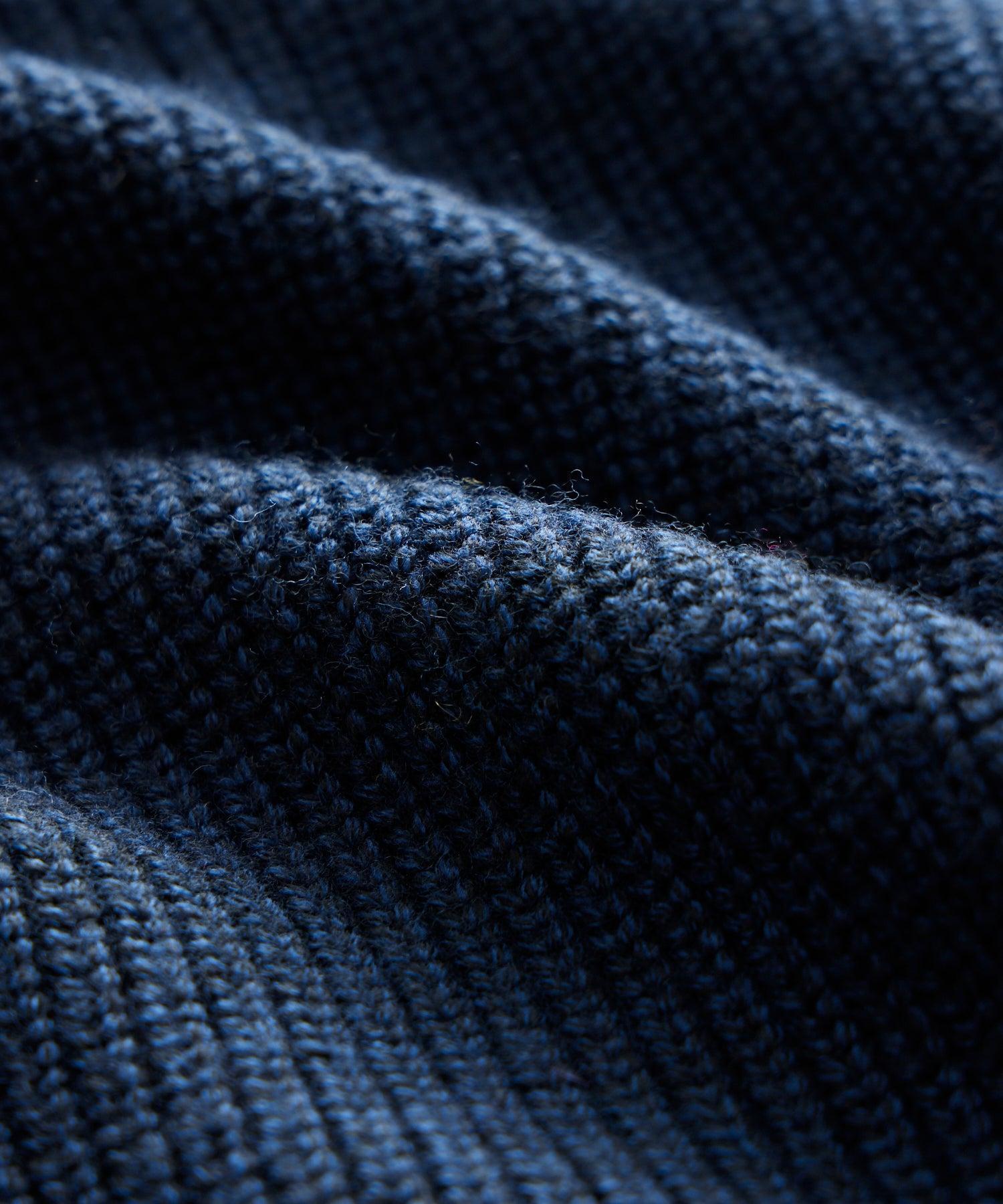 Merino Half-Zip Sweater in Navy Product Image