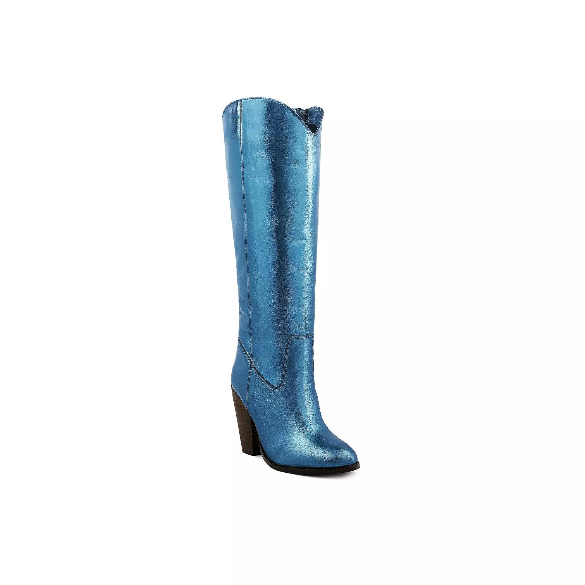 Rag & Co Great Storm Women's Leather Western Boots, Size: 6, Blue Product Image
