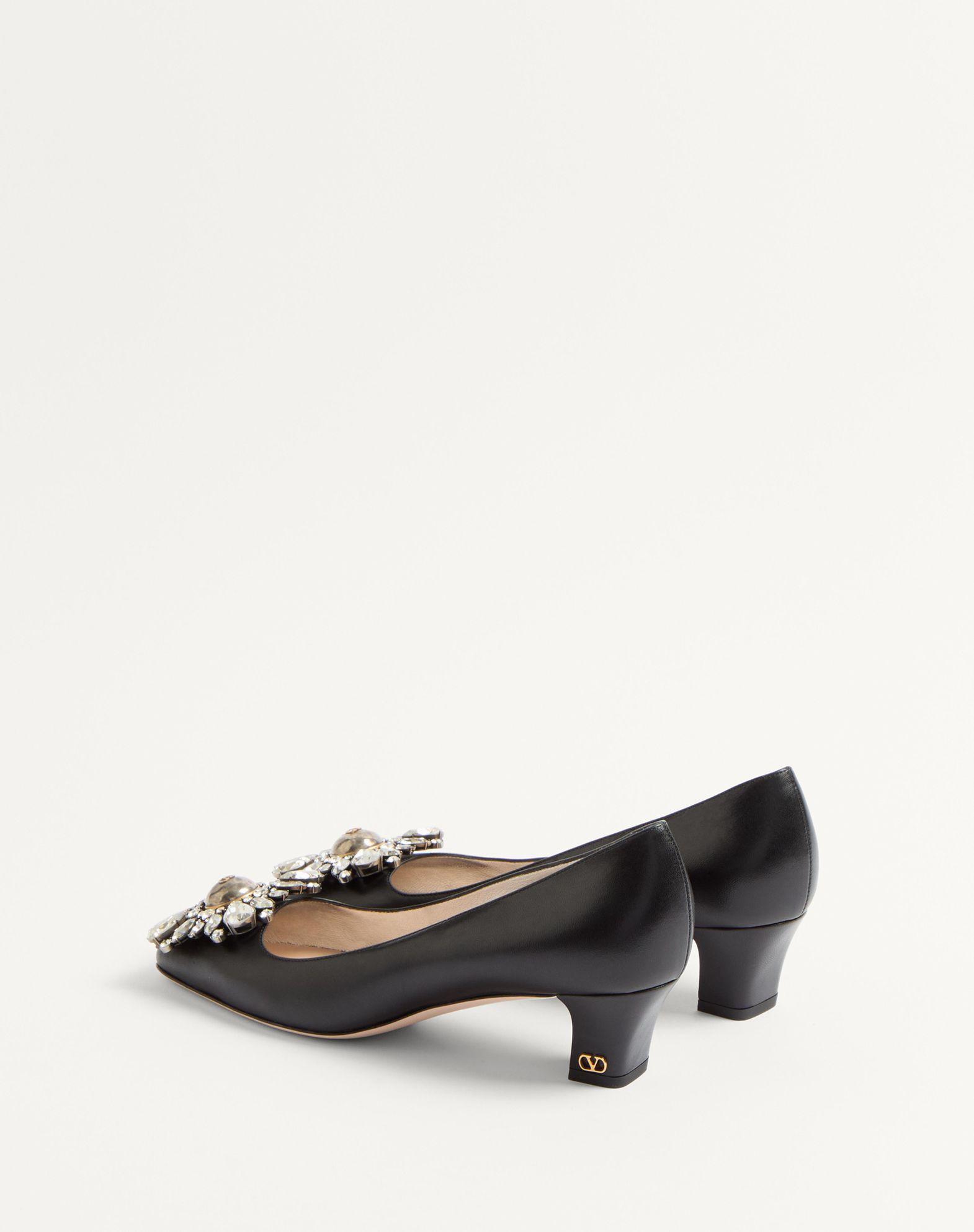 Preshoes Kidskin Pumps With Crystals 45Mm Product Image