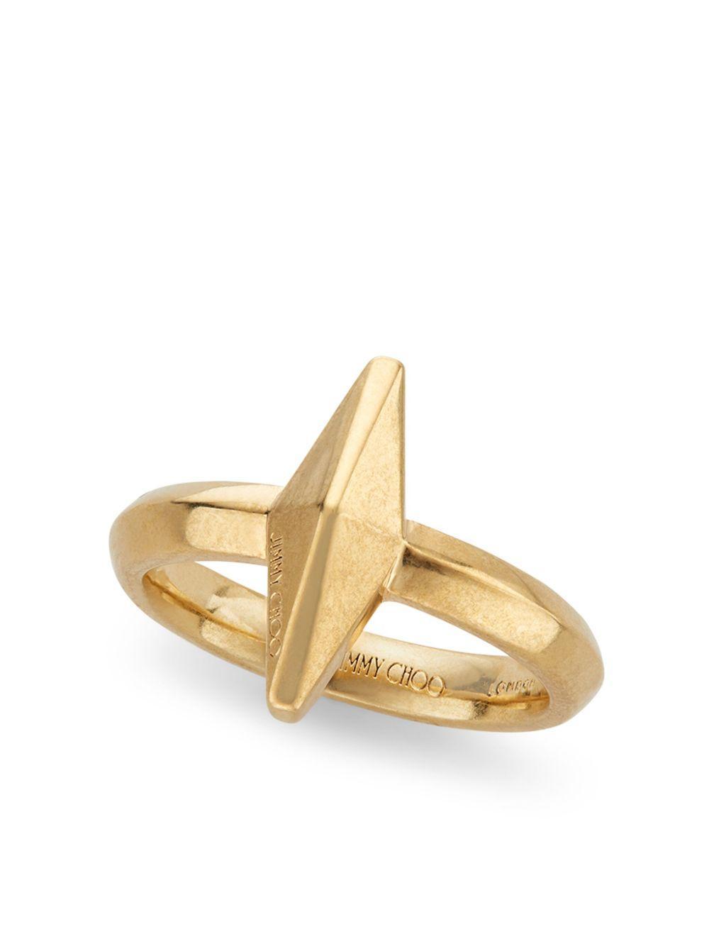 logo-engraved matte-finish ring Product Image