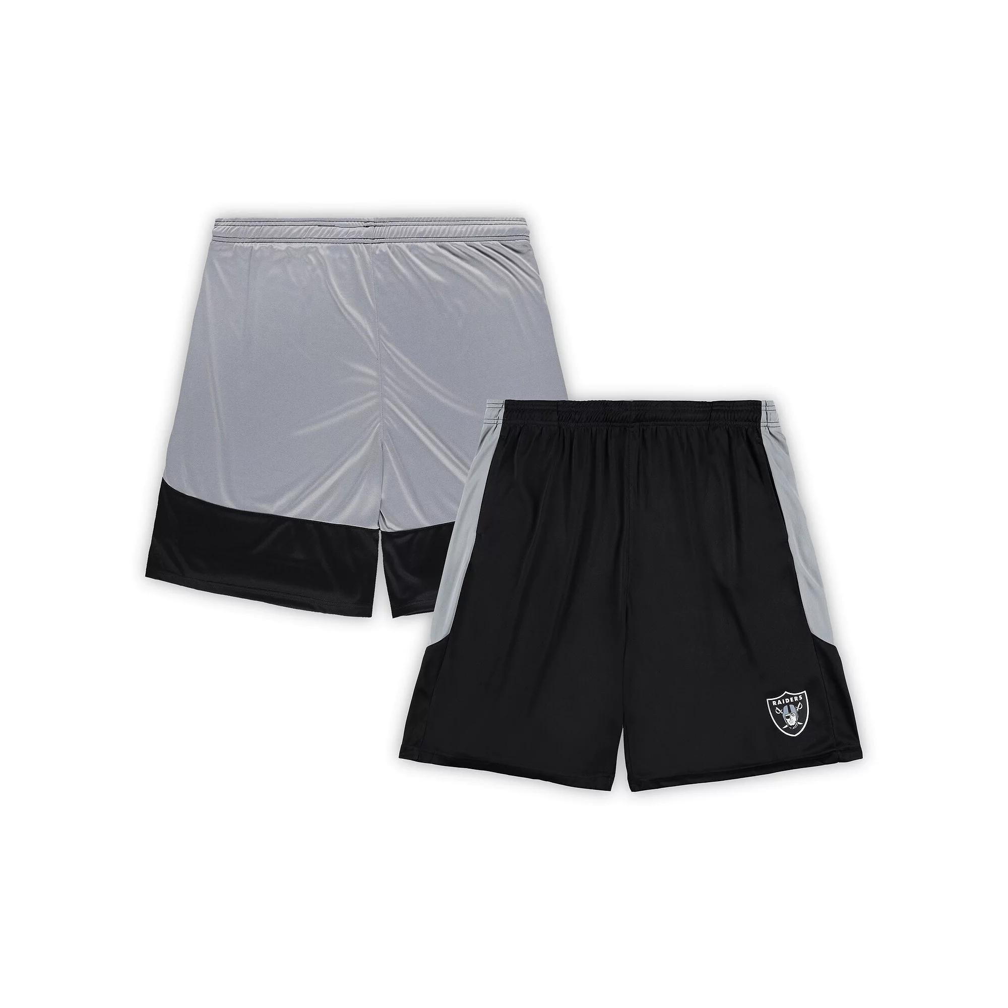 Men's Fanatics Black Las Vegas Raiders Big & Tall Team Logo Shorts, Size: 2XB, Lvr Black Product Image