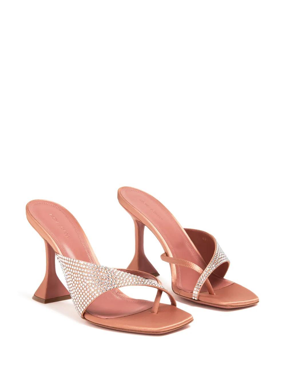 95mm Shiona crystal-embellished sandals Product Image