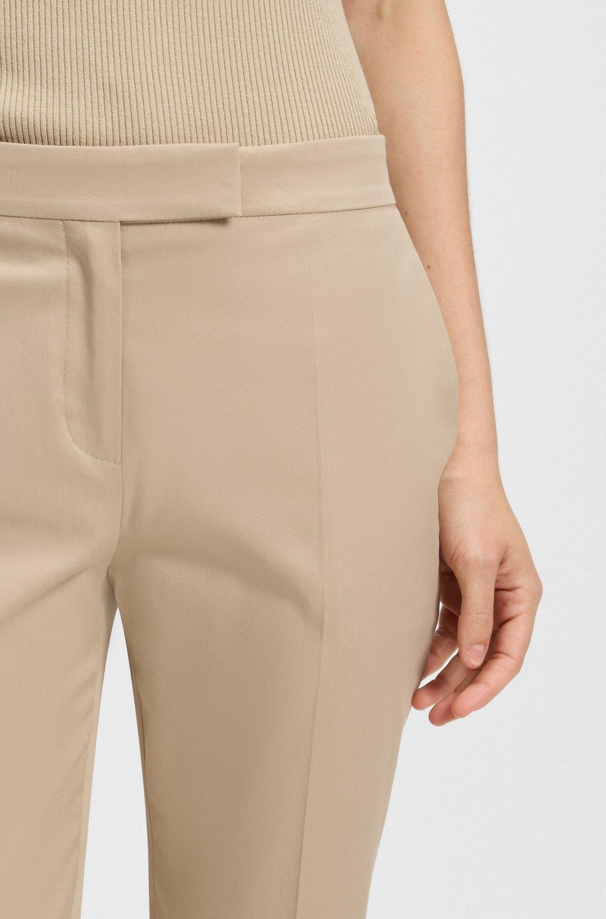 BOSS - Slim-fit pants in stretch cotton - Light Beige Product Image