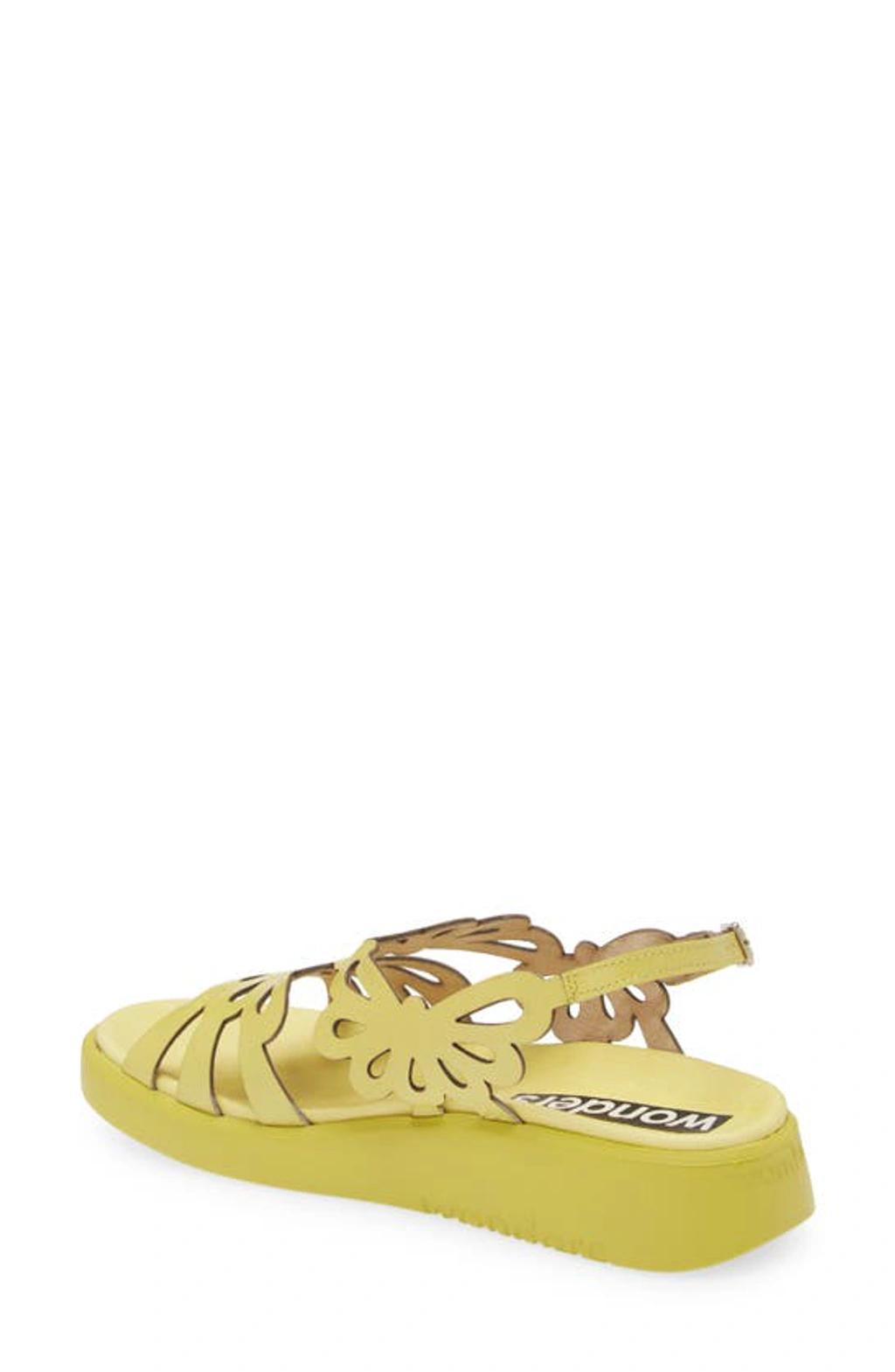 WONDERS Platform Slingback Sandal In Lack Lima Product Image