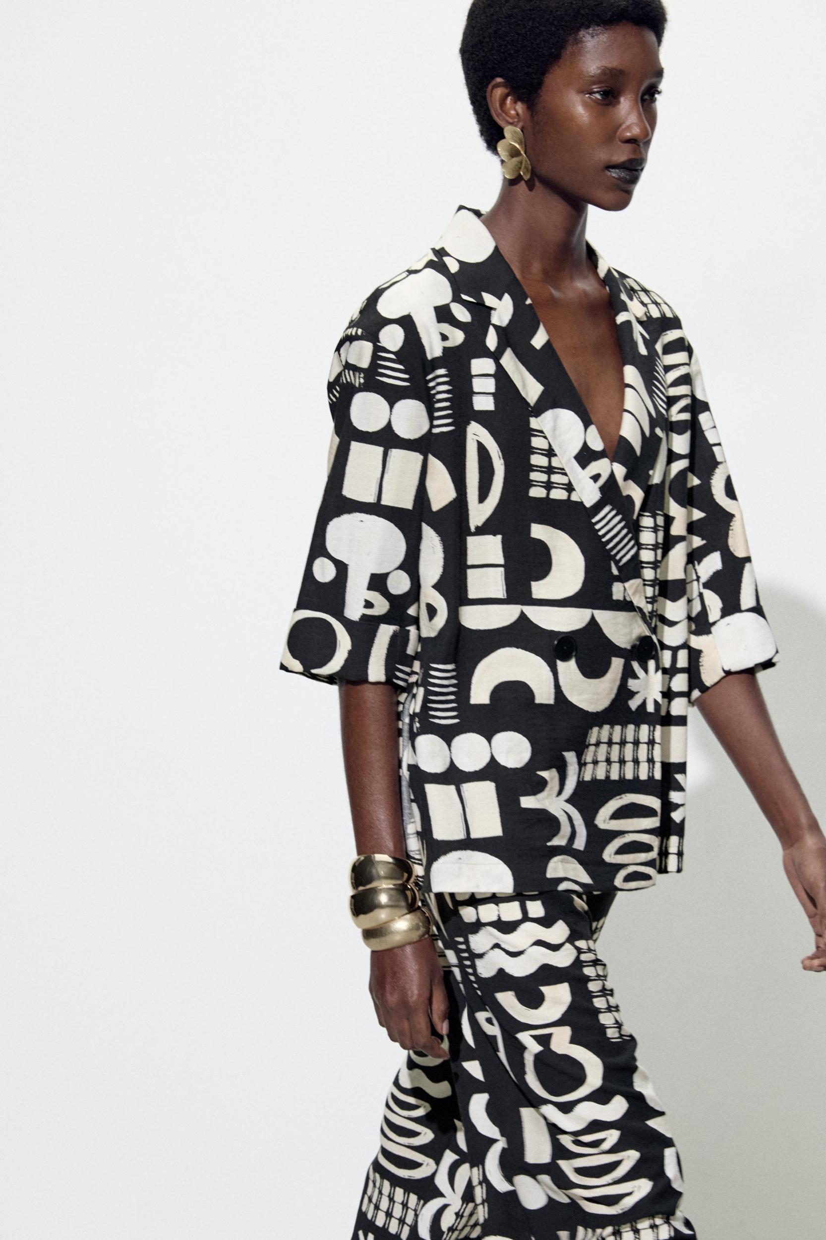 WATERCOLOR PRINT BLAZER Product Image