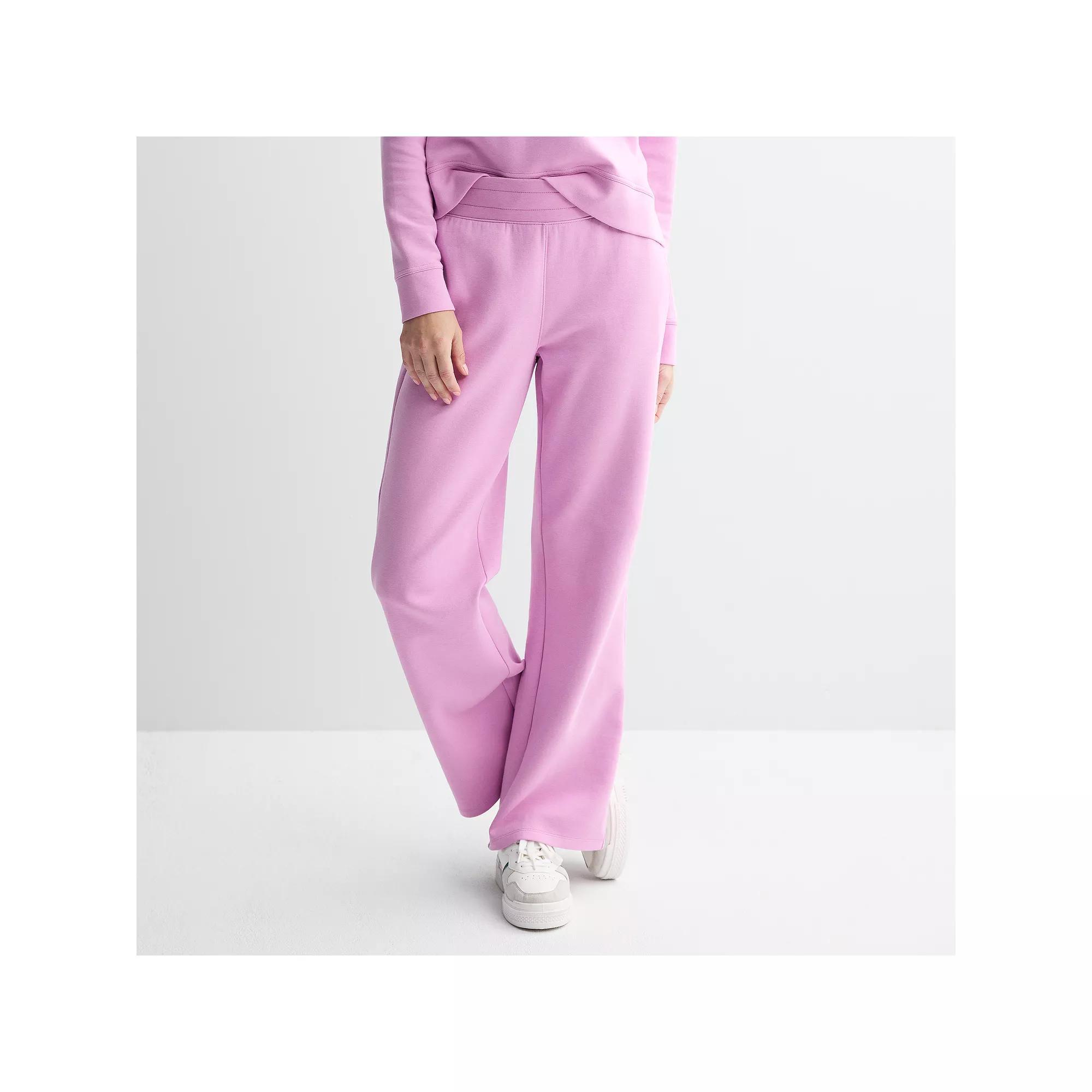 Women's Tek Gear® Ultracomfort Wide Leg Pants, Size: XL, Purple Macaroon Product Image