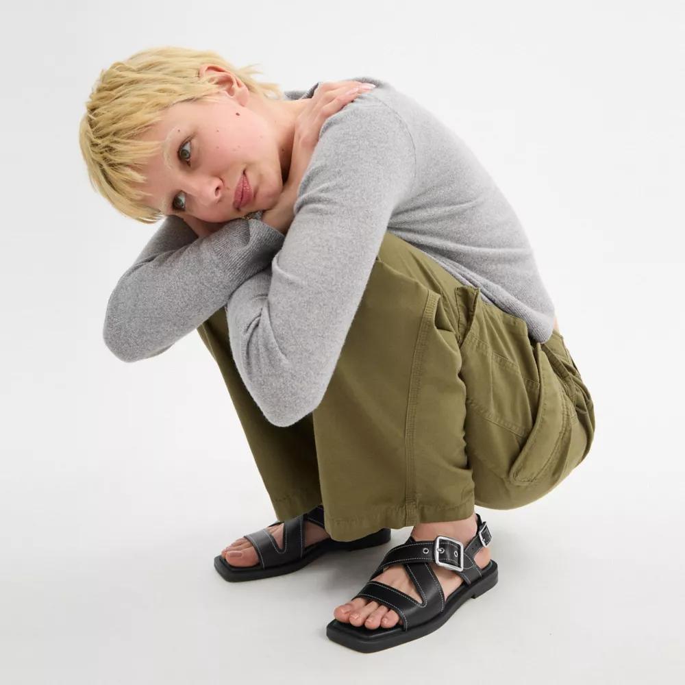 Archival Buckle Flat Sandal Product Image