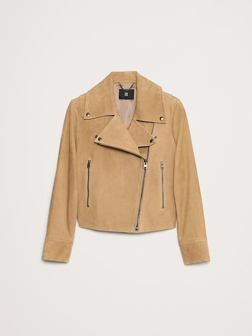 Enola Suede Moto Jacket Product Image