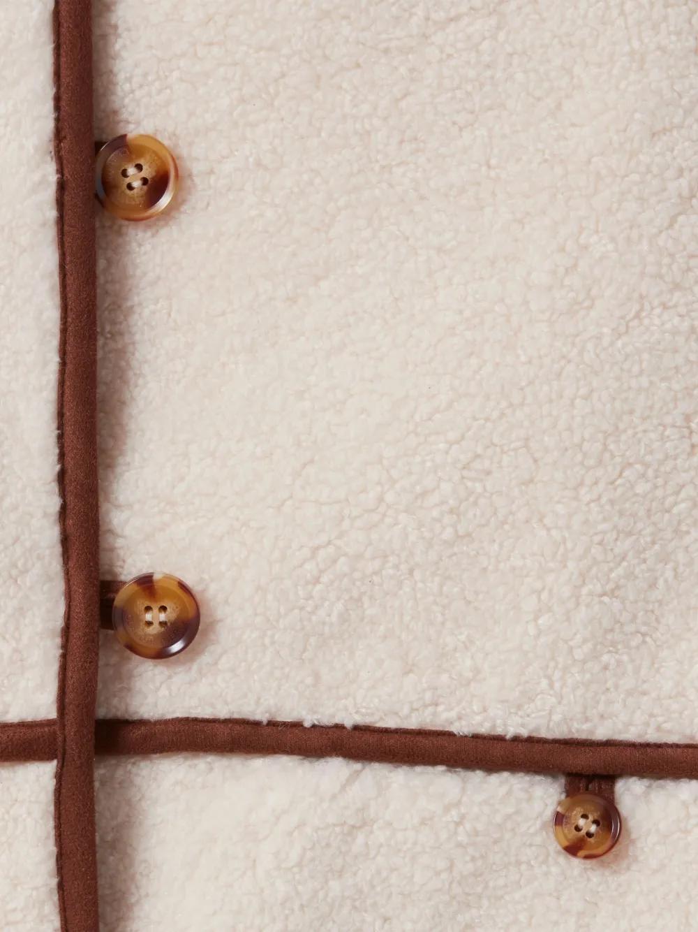 sleeveless faux-fur coat  Product Image