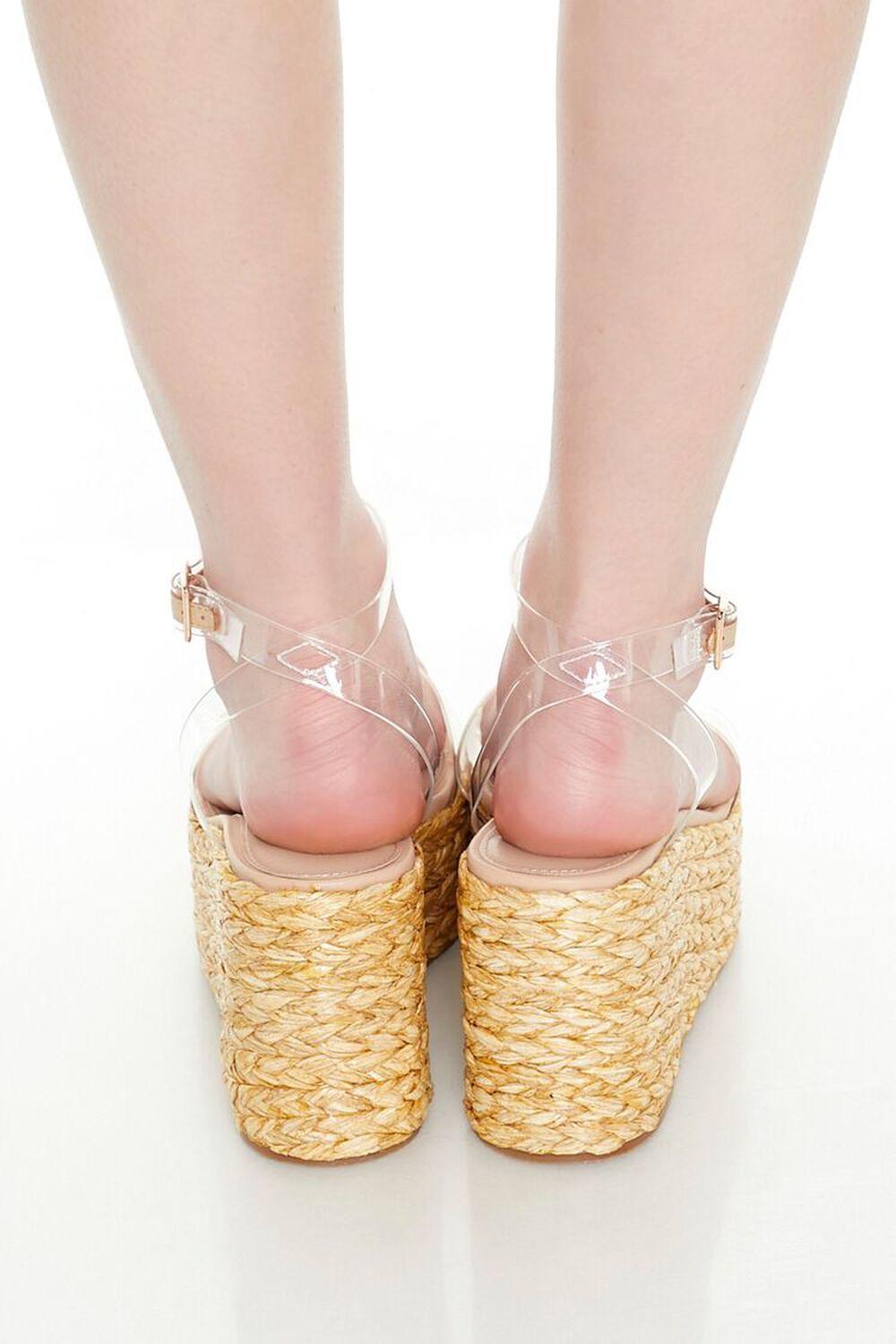 Clear Espadrille Flatform Wedges | Forever 21 Product Image
