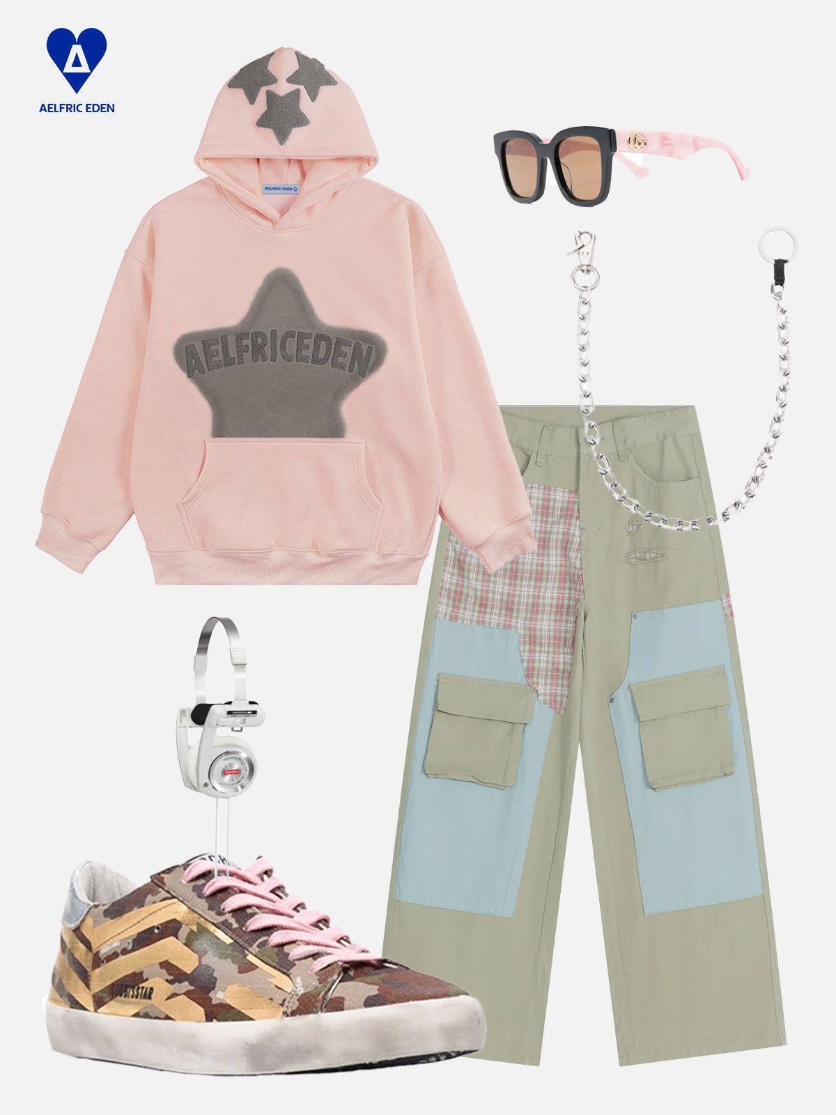 Aelfric Eden Irregular Patchwork Cargo Pants Product Image