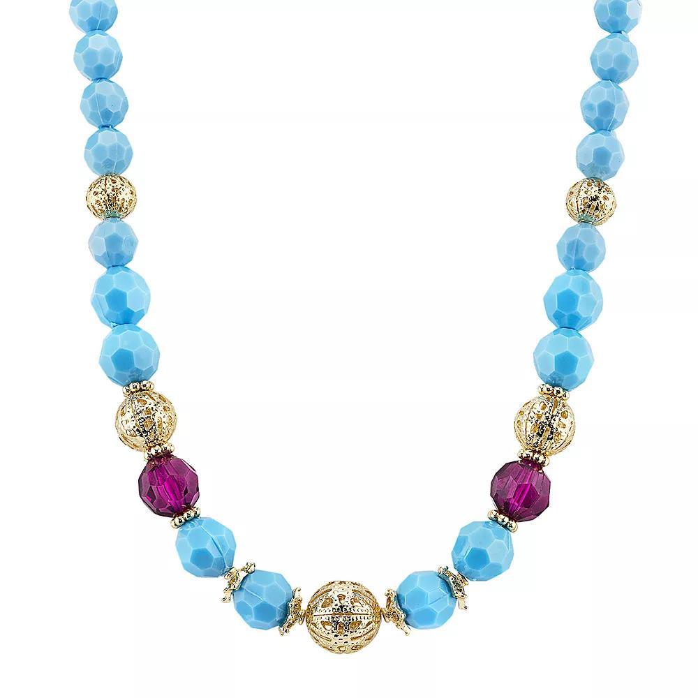 1928 Bead Necklace, Womens Multicolor Product Image
