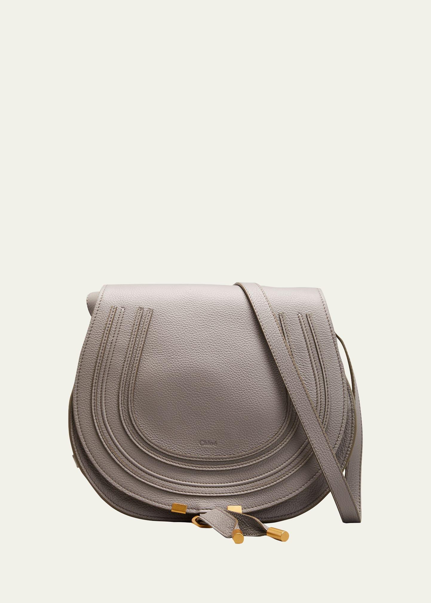 Womens Medium Marcie Leather Saddle Bag Product Image