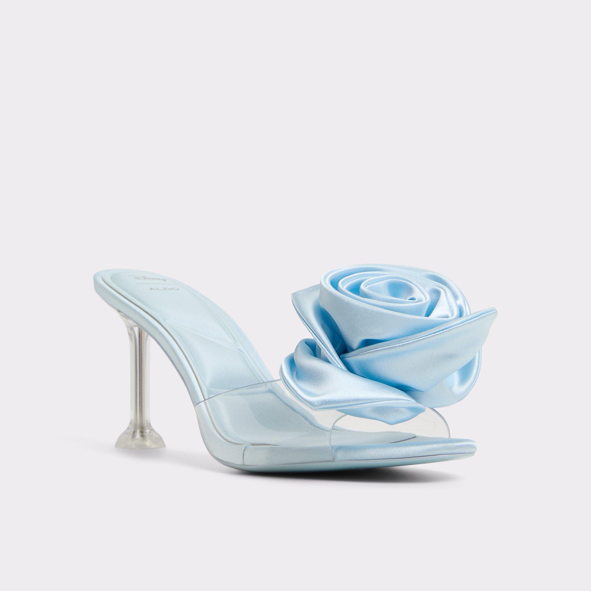 ALDO Cinderellamule - Women's Heeled Mules Sandals - Blue, Size 8.5 Product Image