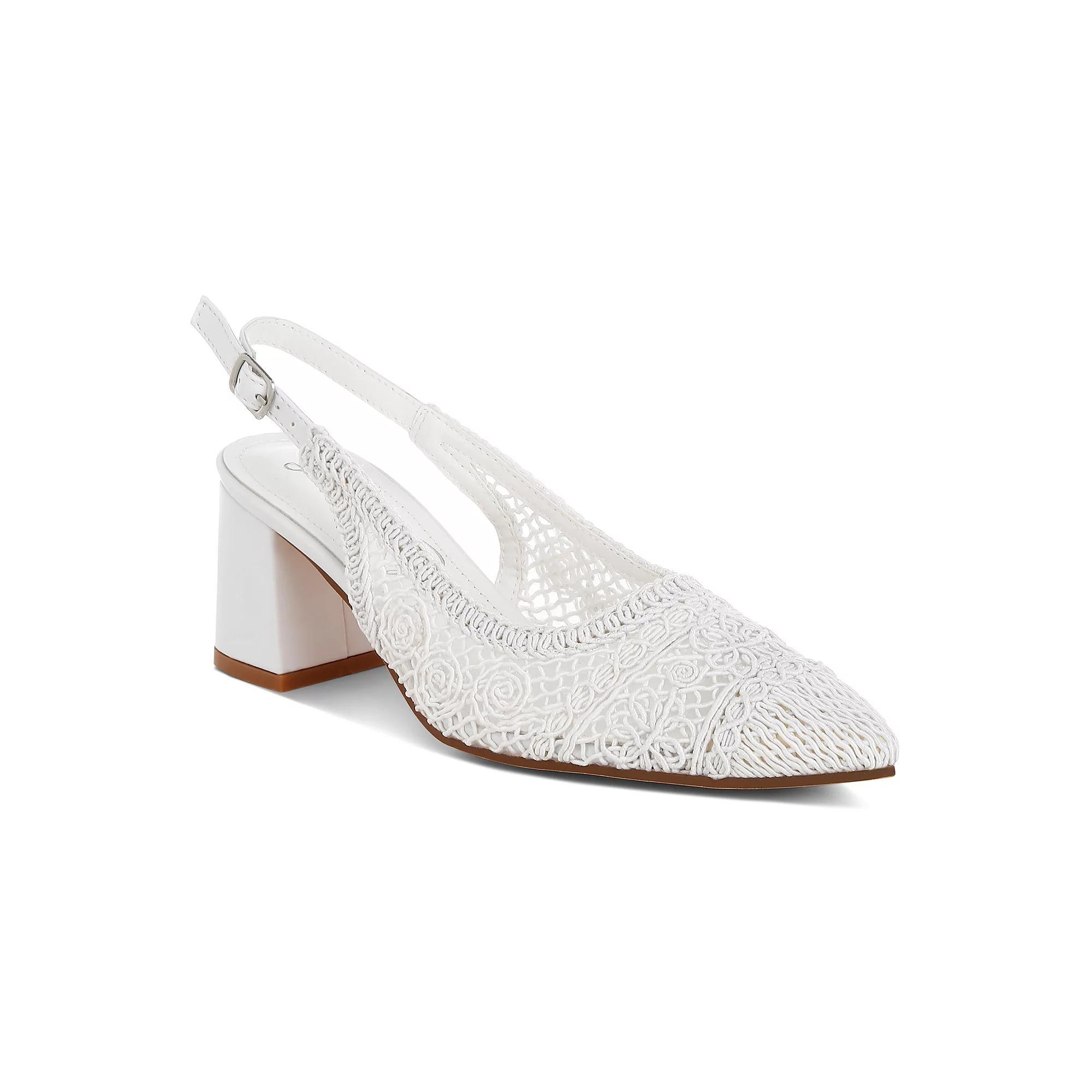 London Rag Tolina Women's Kitten Heels, Size: 7.5, White Product Image