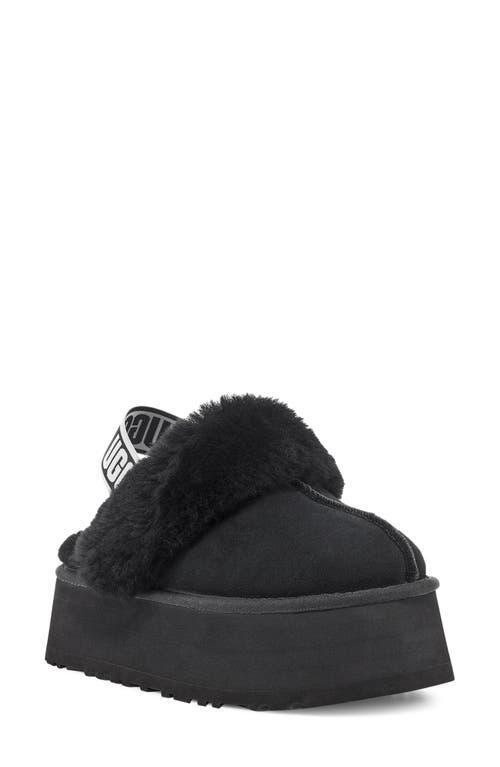 Womens Funkette Suede Sheepskin-Trim Slingback Mules Product Image