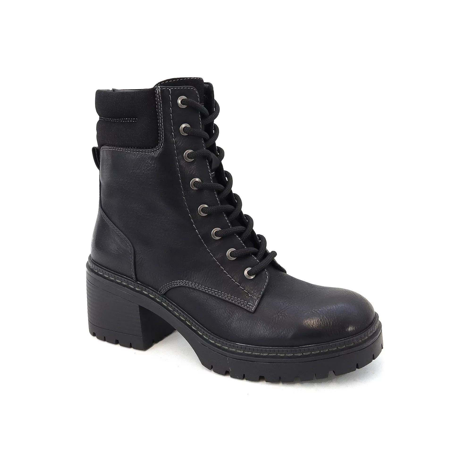 Yoki Jolene Western Lug Sole Women's Boots, Size: 7, Black Product Image