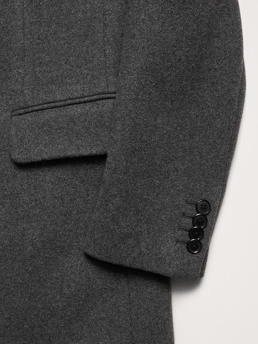 Italian Melton Double-Breasted Topcoat Product Image