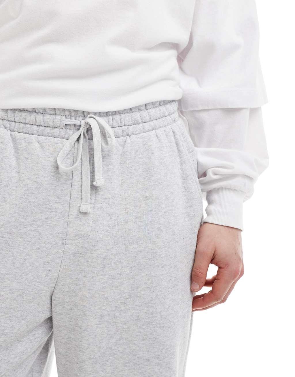 Cotton On wide leg sweatpants in heather gray - part of a set Product Image