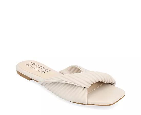 Journee Emalynn Tru Comfort Foam Womens Slide Sandals Brown Product Image