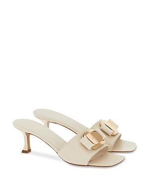 Ferragamo Womens Zelie Bow Slide Sandals Product Image