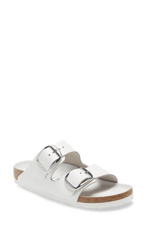 Birkenstock Womens Arizona Oiled Leather Big Buckle Detail Slide Sandals Product Image