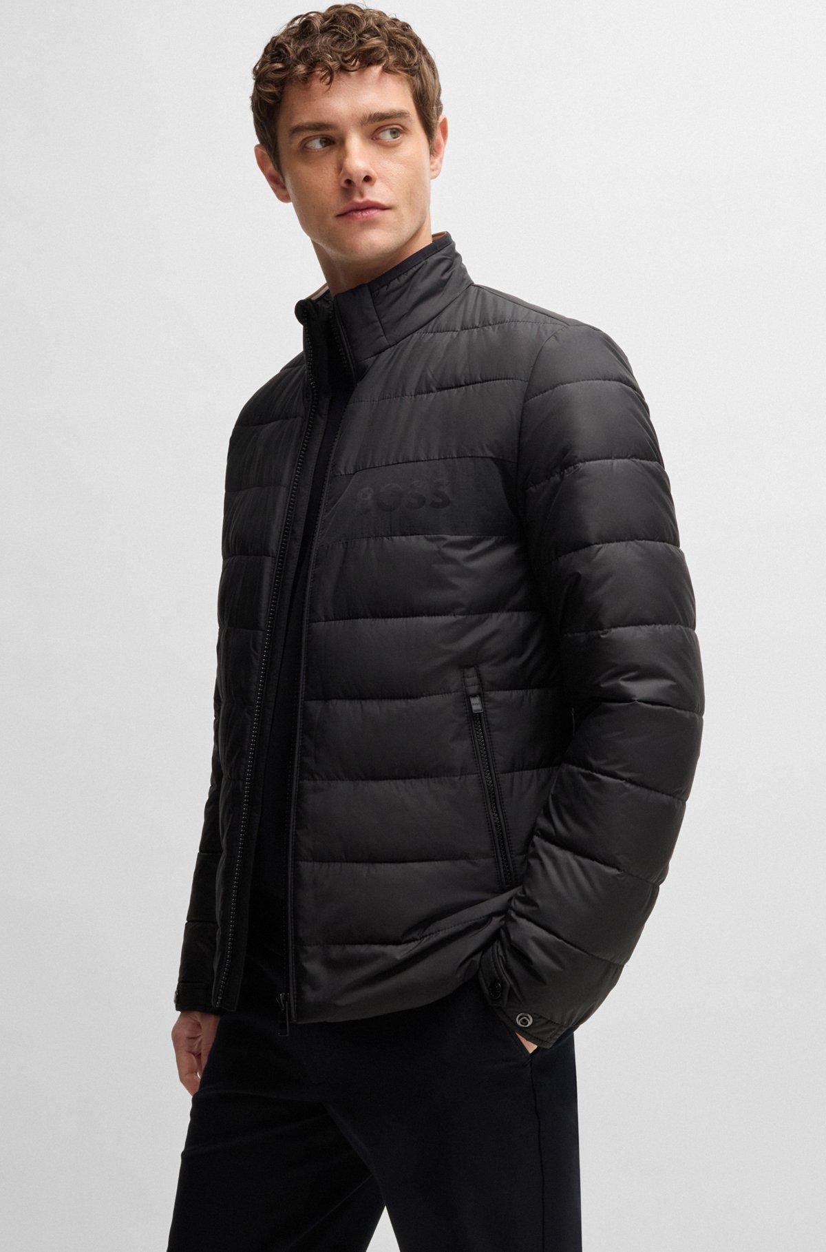 Water-repellent regular-fit jacket with logo detail Product Image