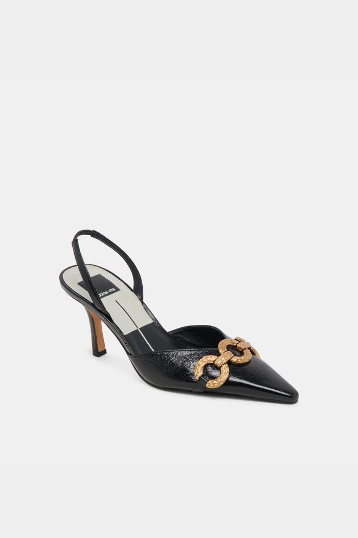 Haylee Heels - Midnight Crinkle Patent Product Image