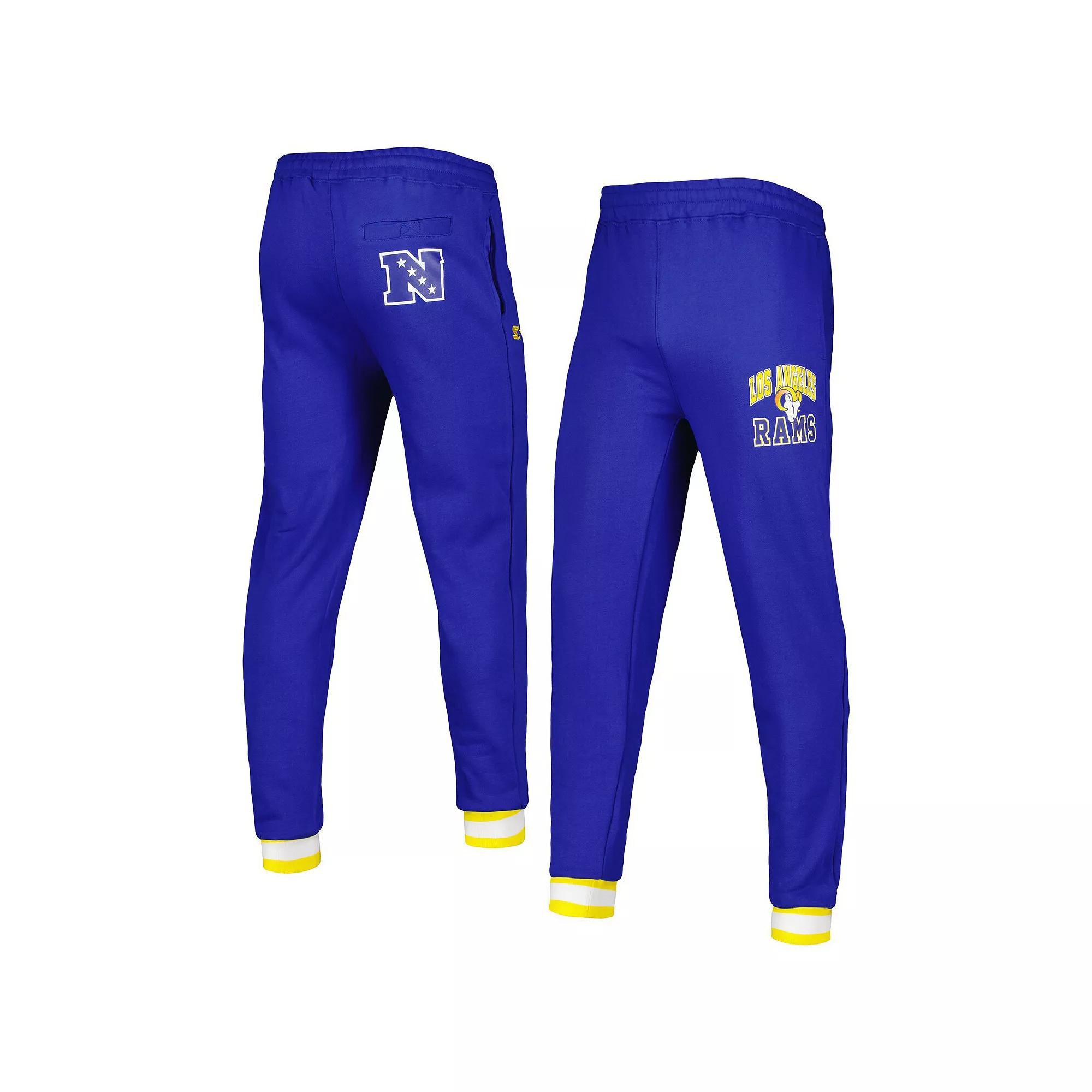 Men's Starter Royal Los Angeles Rams Blitz Fleece Jogger Pants, Size: Large, Blue Product Image