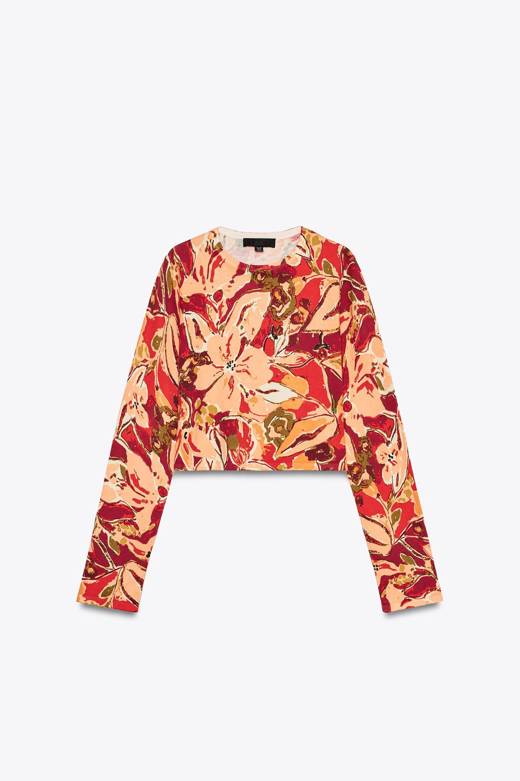 PRINTED KNIT TOP Product Image
