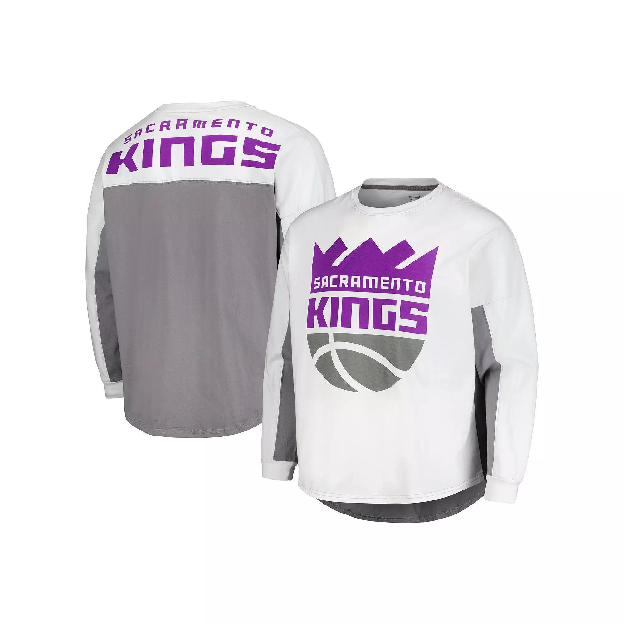 Men's Stadium Essentials White Sacramento Kings Rally Pullover Sweatshirt, Size: XL, Kng White Product Image