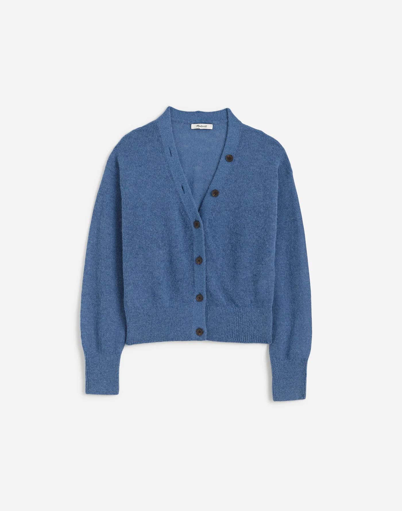 Alpaca-Blend V-Neck Cardigan Product Image