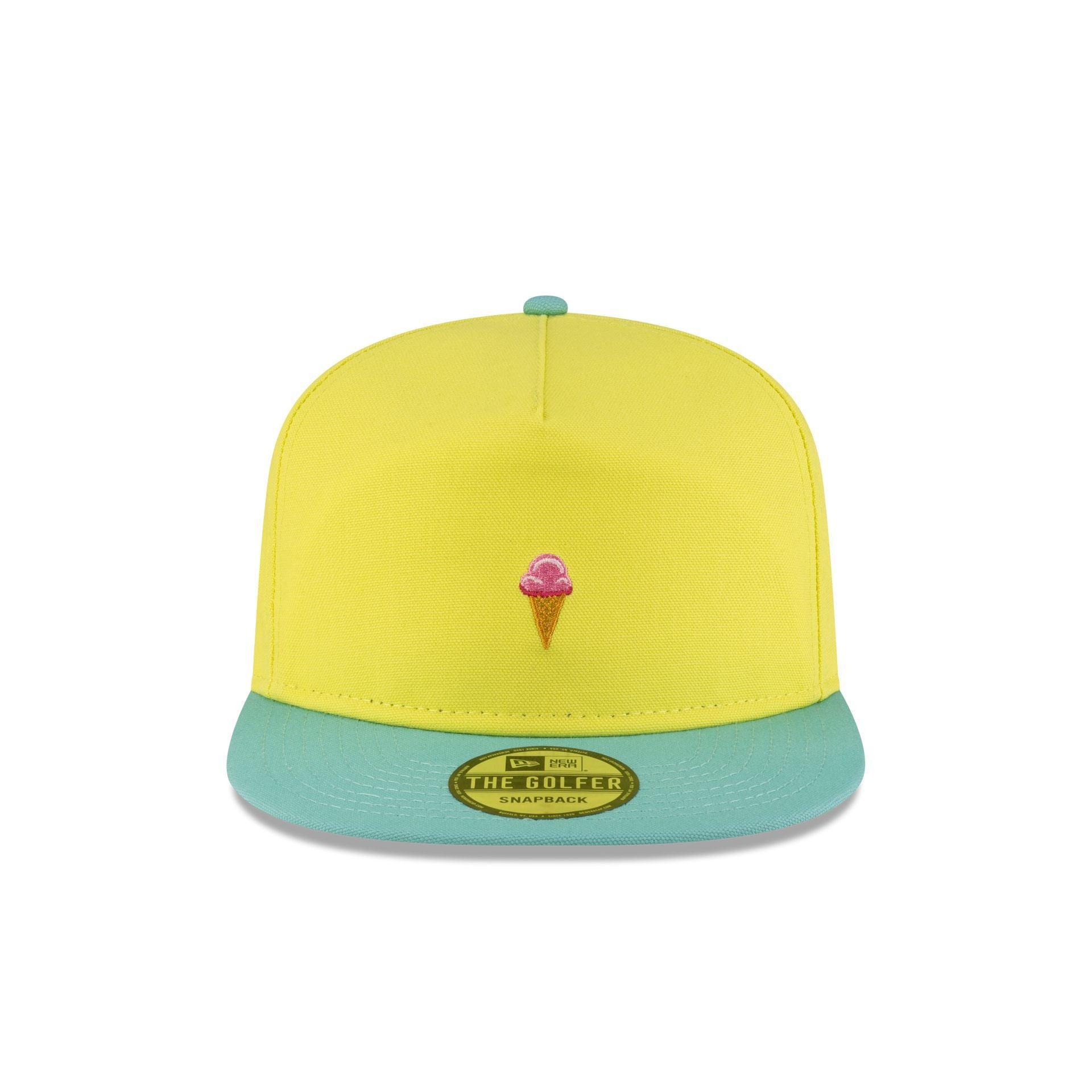 New Era Cap Ice Cream Yellow Golfer Hat Male Product Image