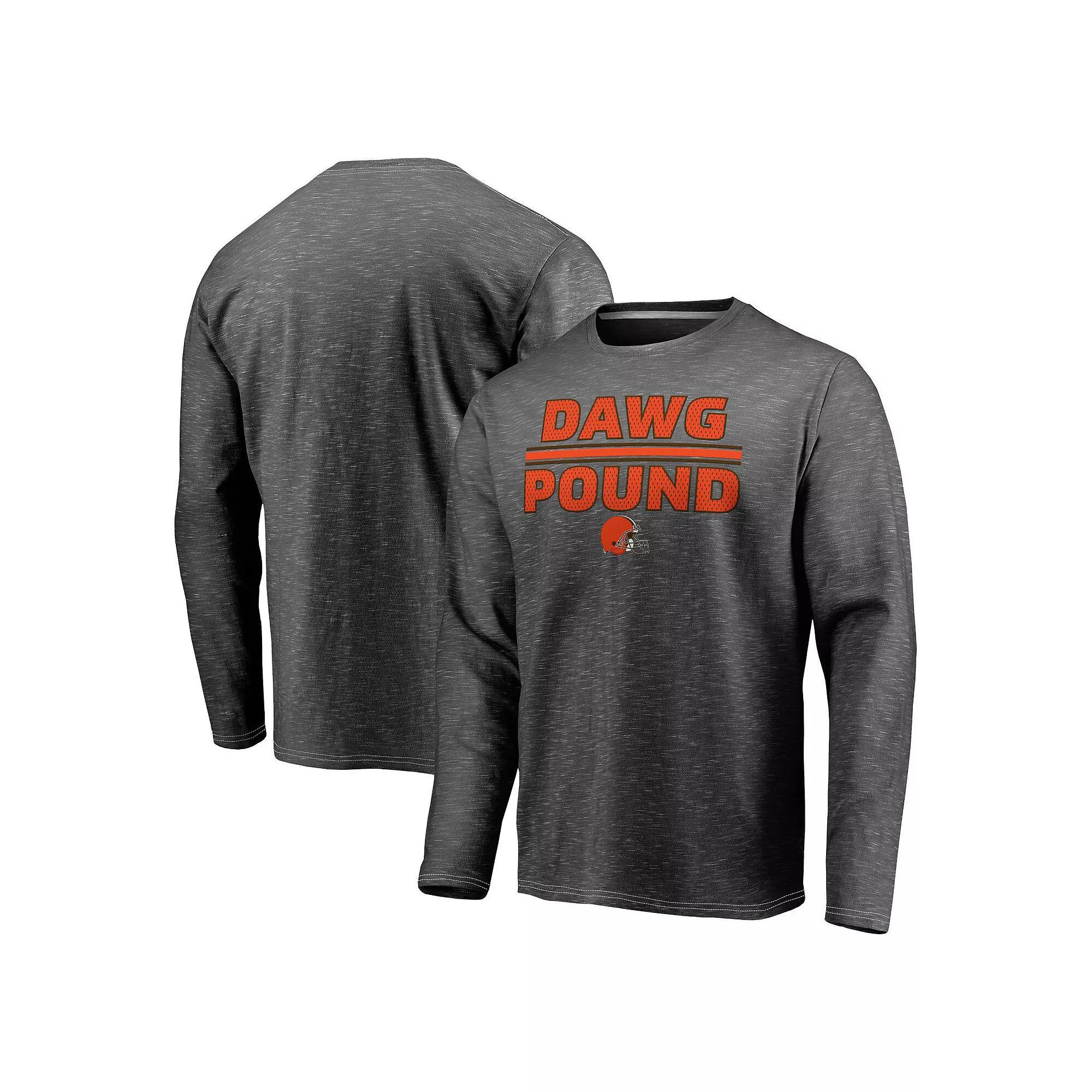 Men's Fanatics Gray Cleveland Browns Component Long Sleeve T-Shirt, Size: 5XL, Grey Product Image