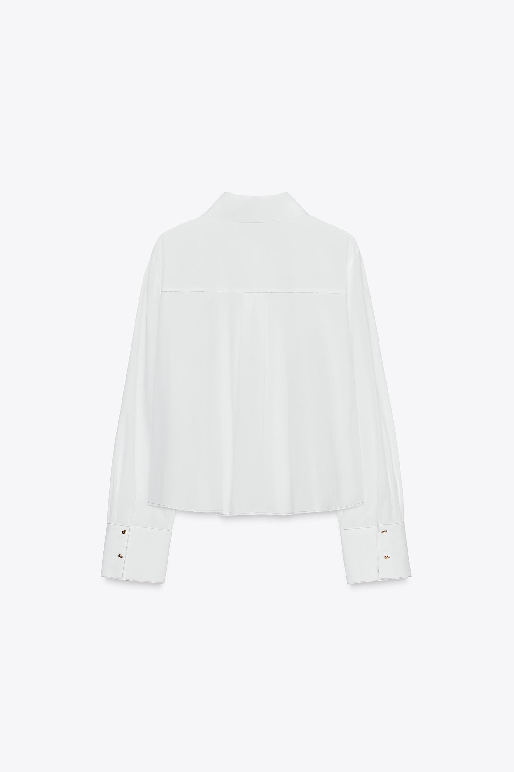 POPLIN TOPSTITCH SHIRT Product Image