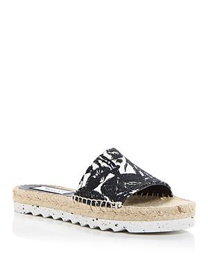 Stella McCartney Womens Gaia Embroidered Espadrille Slide Sandals Product Image