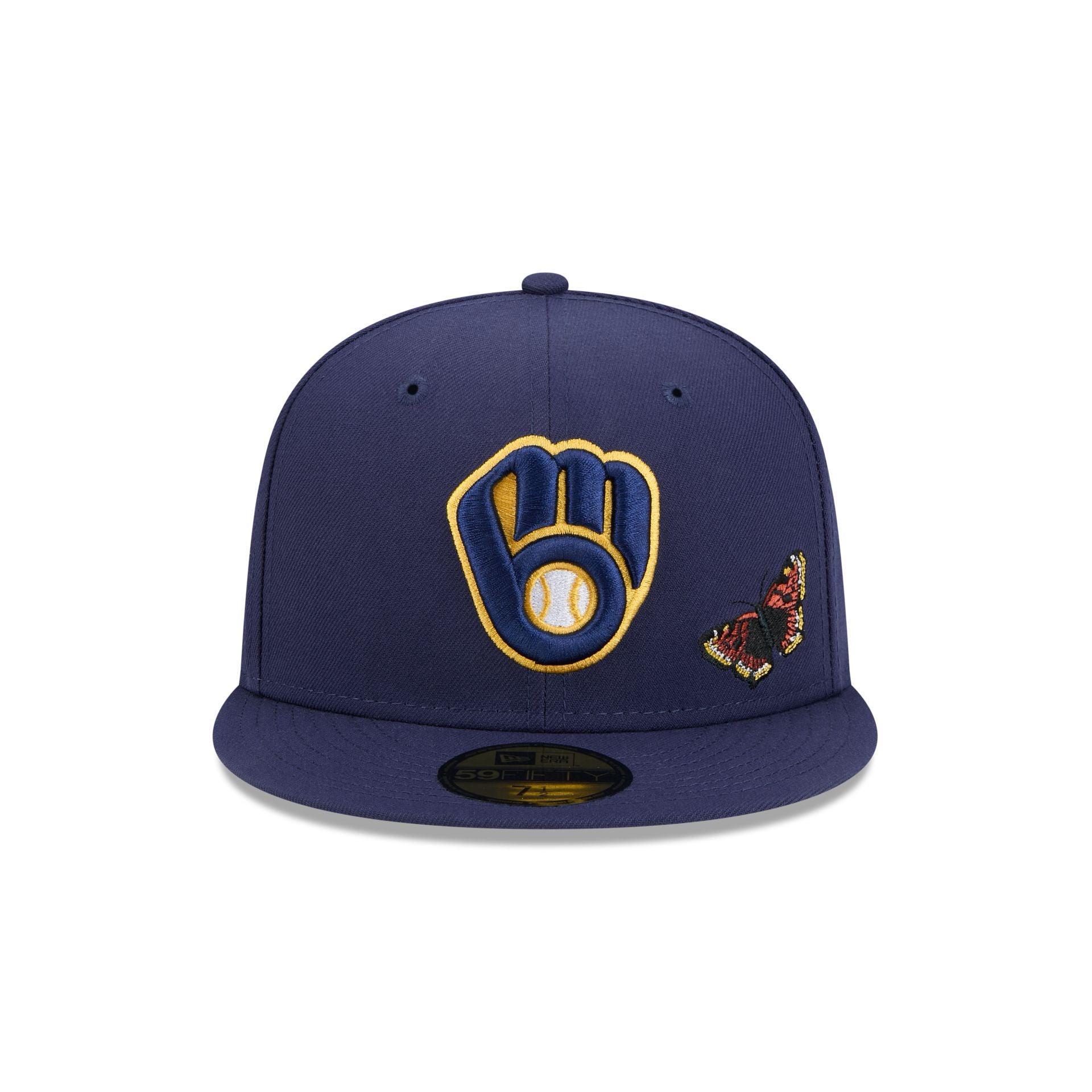 FELT x Milwaukee Brewers Navy 59FIFTY Fitted Hat Male Product Image