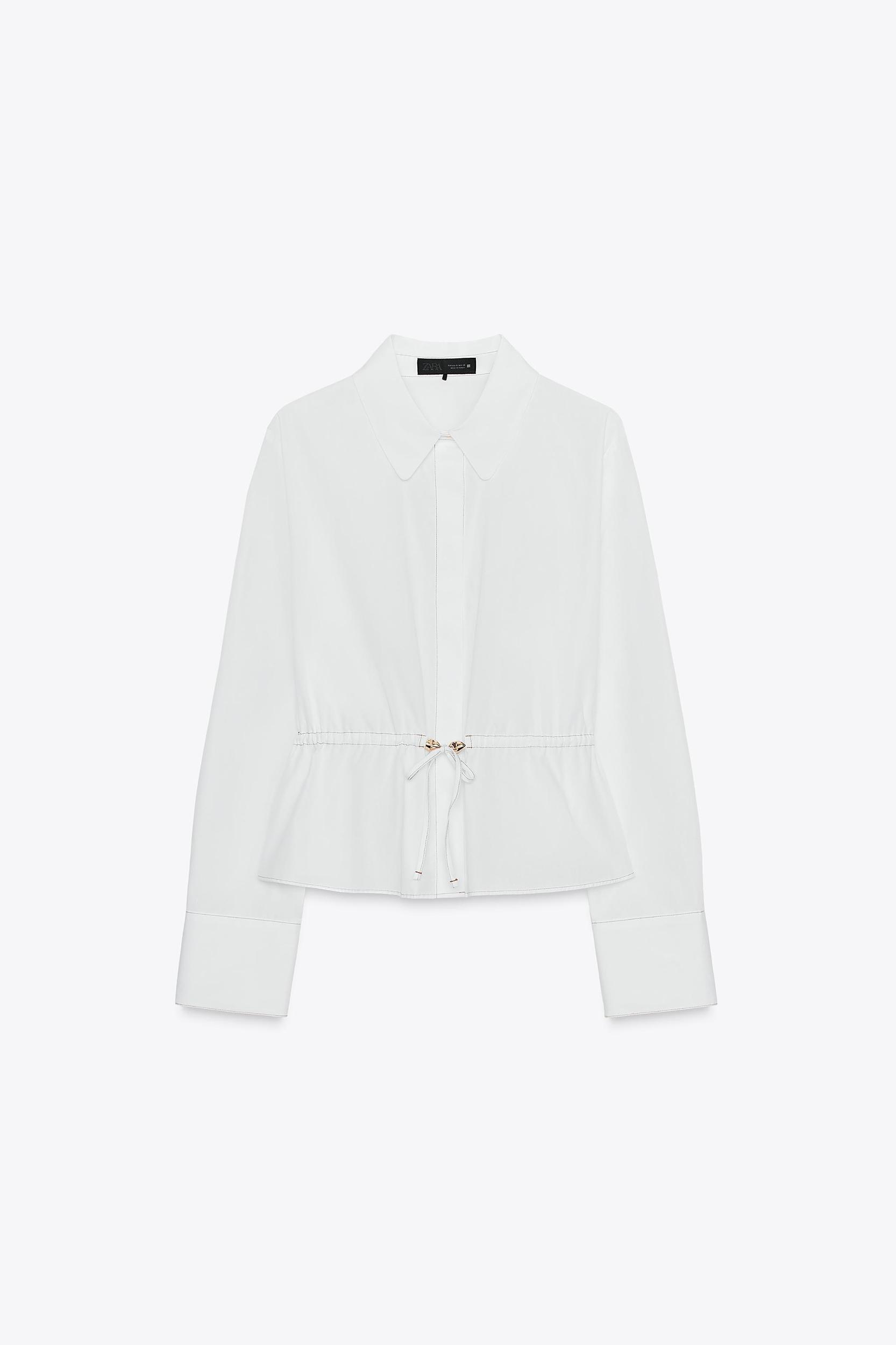 POPLIN TOPSTITCH SHIRT Product Image