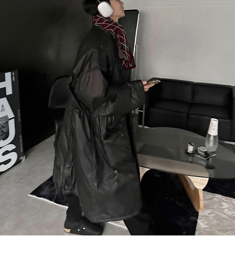 Plain Maxi Single-Breasted Puffer Jacket Product Image