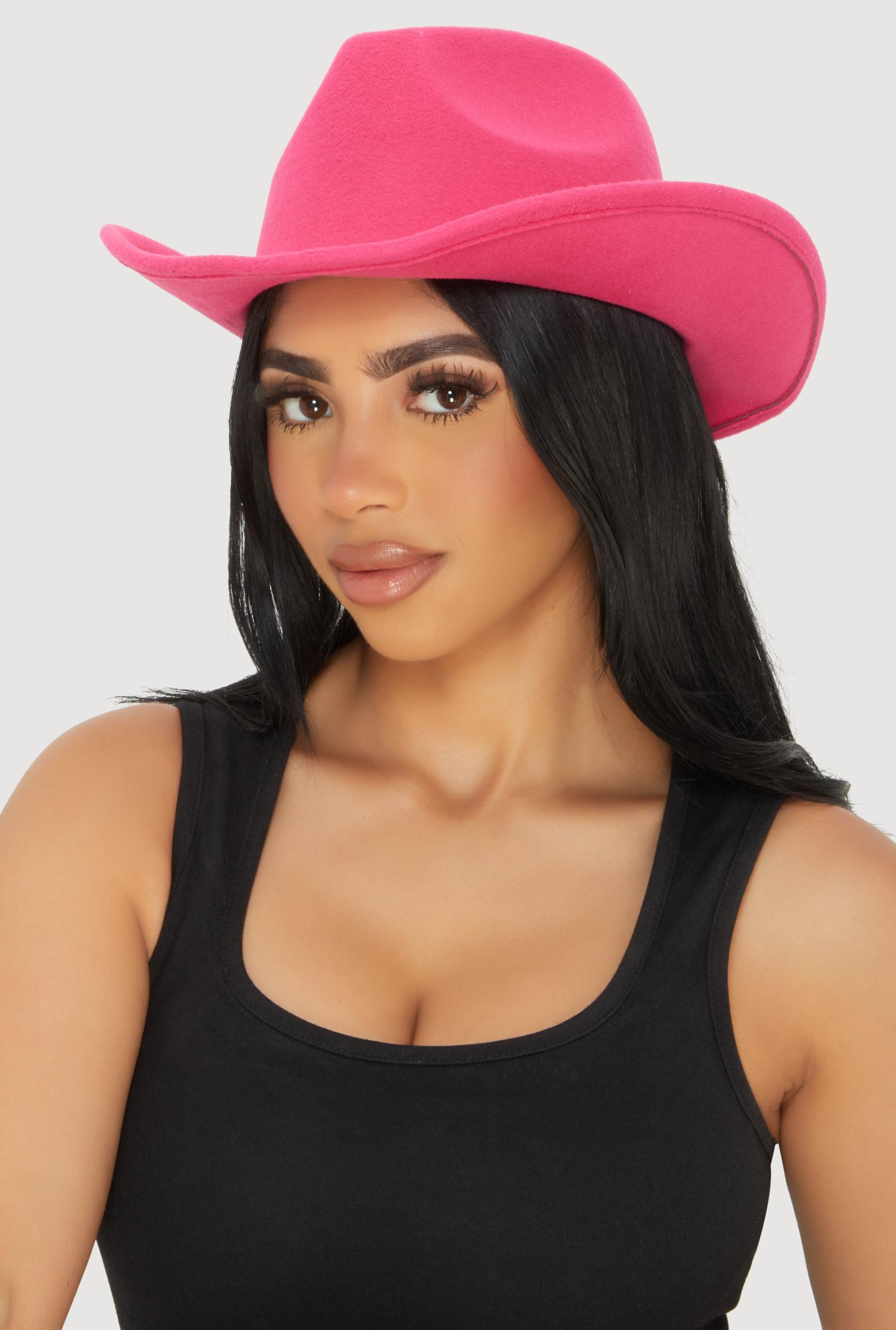 Brushed Felt Cowboy Hat Female Product Image