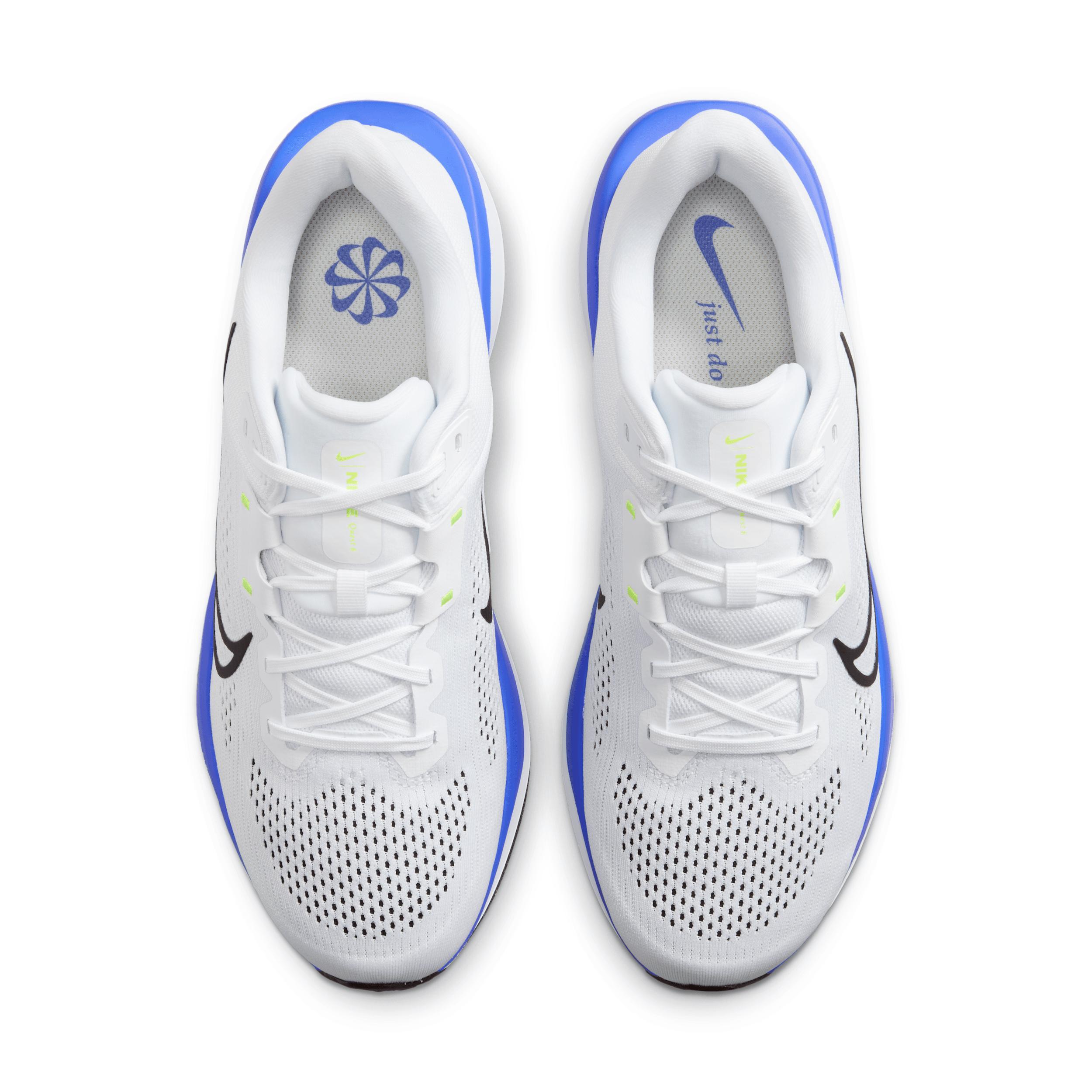 Nike Quest 6 Men's Road Running Shoes, Size: 9.5, White Black Royal Product Image