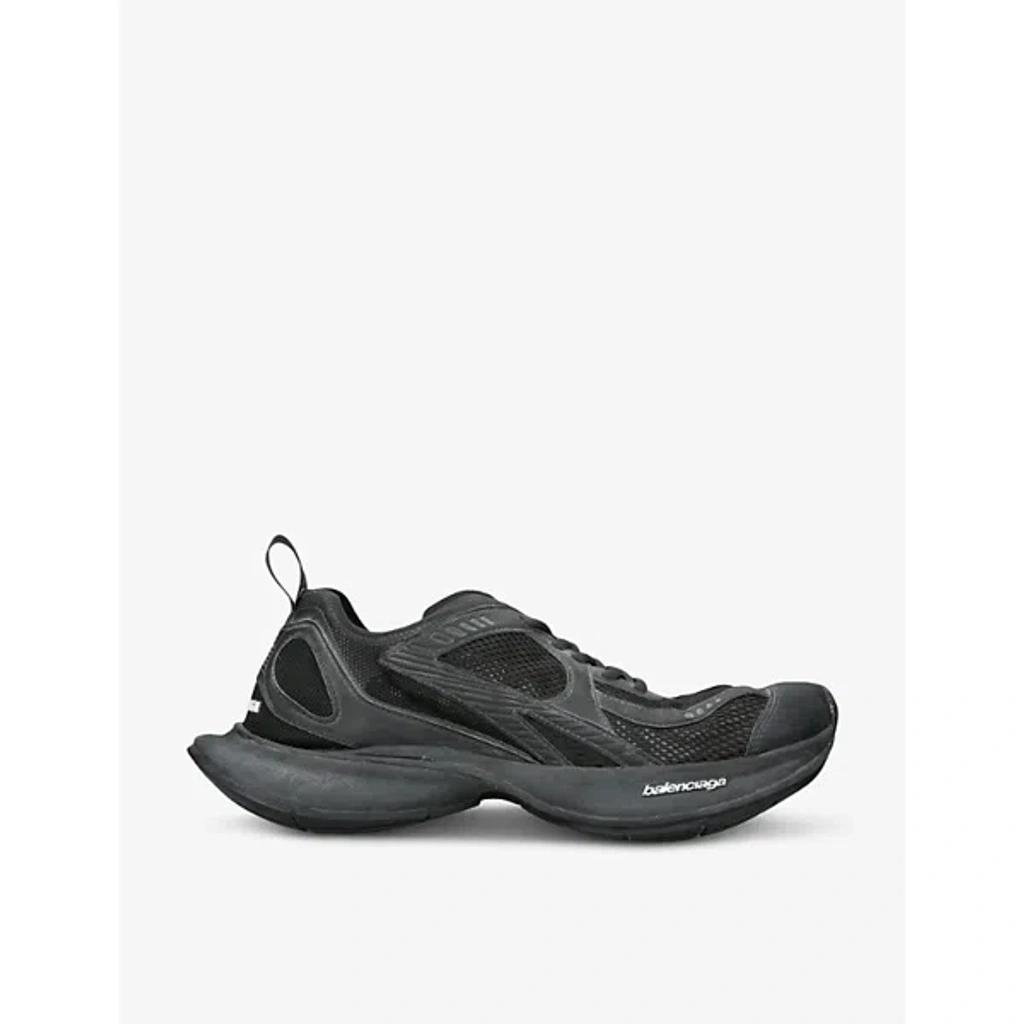 BALENCIAGA Black Mesh And Rubber Circuit Sneakers Product Image