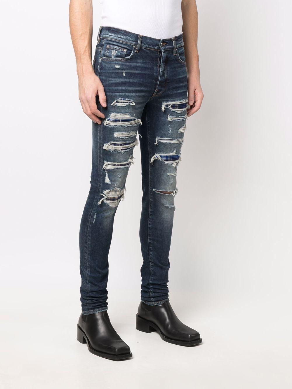 distressed slim-fit jeans Product Image