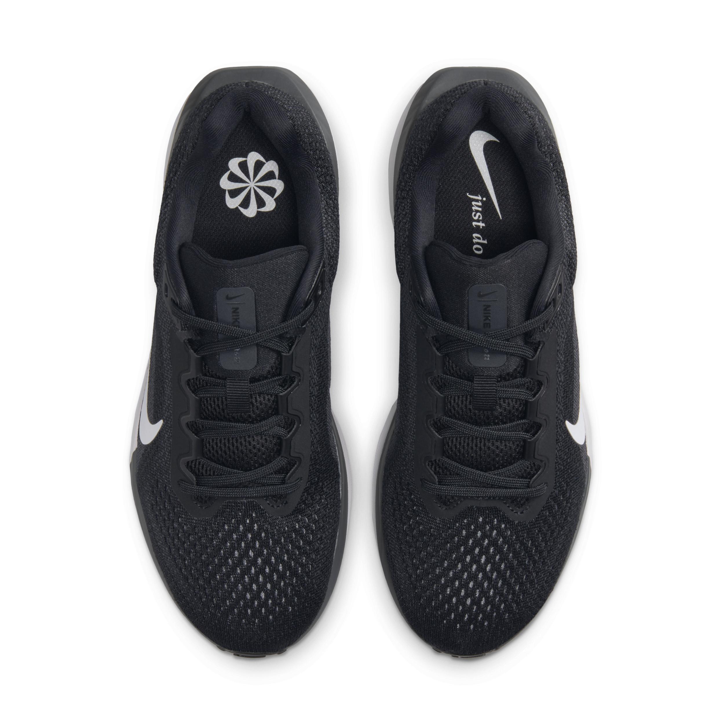 Nike Winflo 11 Women's Road Running Shoes, Size: 9, Black White Product Image